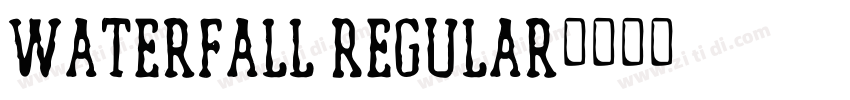 Waterfall Regular字体转换